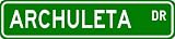 ARCHULETA Street Name Sign ~ Personalized Family Lastname Sign ~ Gameroom, Basement, Garage Sign