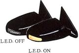 IPCW CMRL-85AST Black Sportage Style Manual Side Mirror with LED Turn Signal - Pair