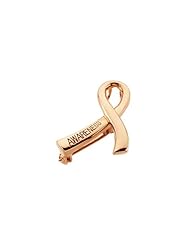 14K White Gold - Breast Cancer Awareness Brooch/Pendant
