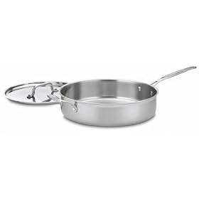 Cuisinart Multiclad Pro Stainless 5-1 2-Quart Saute with Helper and Cover by Cuisinart