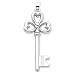 .925 Sterling Silver Key Pendant