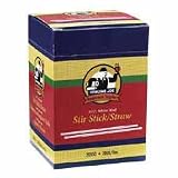 Stir Sticks, Plastic, For Hot/Cold, 1000/BX, White/Red, Sold as 1 box