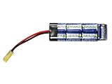 Intellect Rechargeable Airsoft Battery: Small Plug/Hand Guard Configuration (1400mAh, 8.4V, 2/3A Cells)