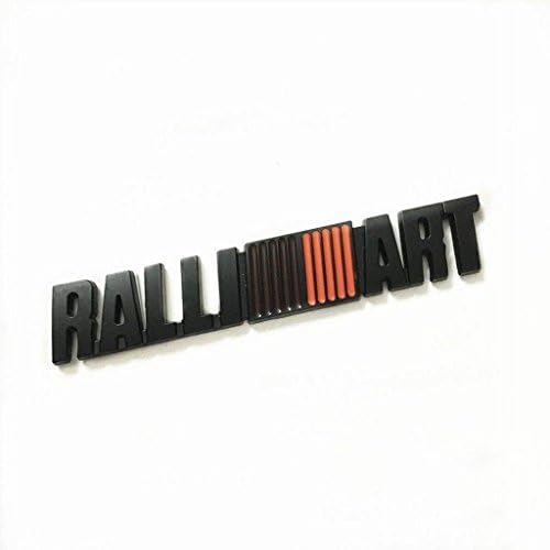 for RALLIART emblem badge sticker trunk metal black decal Lancer