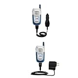 Essential Kit for the Samsung SPH-A760 - includes Car and Wall Charger with Rapid Charge Technology - Gomadic Brand w/ TipExchange Technology