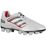 adidas Women's Predator Absolado X Trx Fg Soccer Cleat,Predator Running White Metallic/Black/Collegiate Red,9.5 M US