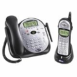 AT&T 1487 2.4 GHz Corded/Cordless Analog Speakerphone with Answering Machine and Caller ID in Silver