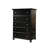 Terrace Five Drawer Chest - Rubbed Black