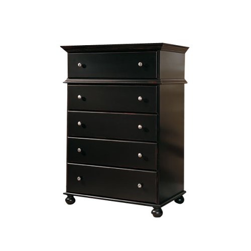 Kitchen: Terrace Five Drawer Chest   Rubbed Black