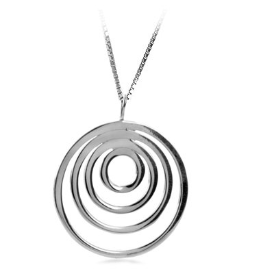 Sterling Silve Open Circle Pendant