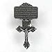 Cast Pewter Crucifix in Case of Accident Visor title=