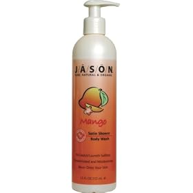 Jason Mango Satin Shower Body Wash, 12-Ounce Pumps (Pack of 3)