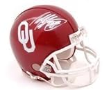 ADRIAN PETERSON SIGNED AUTOGRAPHED OKLAHOMA SOONERS MINI HELMET + HOLOGRAM