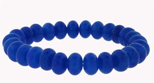 Click here to buy 10mm Rondell Bracelet - Blue Quartz.