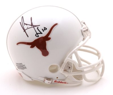 Vince Young Signed Texas Longhorns Mini Helmet