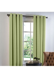 Brylane Home Charlotte Thermal Grommet Panel (GREEN,55 W 84 L)