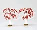Lemax Village Landscaping 4" Autumn Mulberry Tree 2-Piece Set #14564