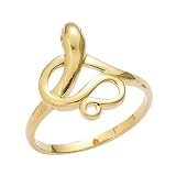 18K Gold Plated Snake Ring