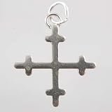 Sterling Silver Cross Charm, #9510