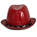 318WkkTBpsL. AA75  RED FAUX PATENT LEATHER TRILBY STINGY BRIM FEDORA HAT