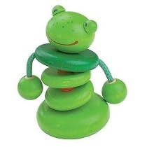 Haba Wooden Teether and Rattle: Froggy