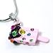 Scrumptious 3d Pink Crystal Popsicle Charm Necklace with Chocolate