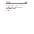 Identifying Persons, Other Than Felons, Ineligible to Purchase Firearms: A Feasibility Study