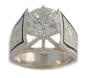 2.0 ct French Mount Hawaiian Heirloom Jewelry Sterling Silver Wedding Ring