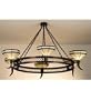 72"W Top Ridge 6 Lt Chandelier
