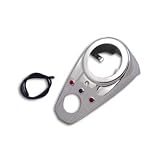 Chrome Three Light Gauge Housing Dash Panel has 91.5mm Opening for Speedometer -... by V-Twin