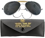 USA MILITARY ISSUE STYLE AVIATOR SUNGLASSES SMOKE/BLACK LENSE,THE REAL TOP GUN SHADE