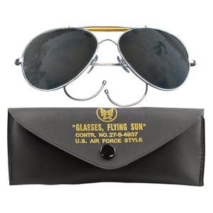USA MILITARY ISSUE STYLE AVIATOR SUNGLASSES SMOKE/BLACK LENSE,THE REAL TOP GUN SHADE