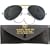 USA MILITARY ISSUE STYLE AVIATOR SUNGLASSES SMOKE/BLACK LENSE,THE REAL TOP GUN SHADE