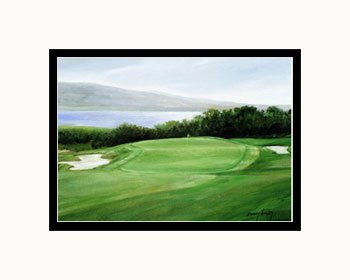 Bay View-Mini Decorative Art Pre-Matted Poster Print by Donny Finley, 10x8