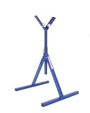 Trojan PS-15 Adjustable 24-Inch to 40-Inch Multi-Directional Pedestal V-Shaped Roller Stand with 6-Inch Pipe Capacity