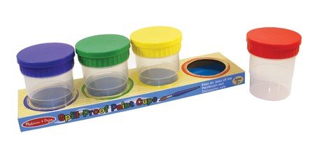 Spill Proof Paint Cups - Set of 4