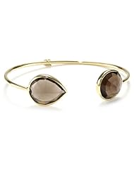 Jemma Wynne "Prive" Smoky Quartz Large Stone Bangle Bracelet