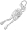 Scuba Diver Charm, Sterling Silver