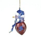 NCAA Kentucky Wildcats Striped Acrylic Snowman Football 2 3/4