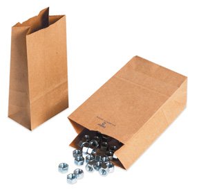 BOXBGH101K - 4 5/16 x 2 7/16 x 7 7/8 Kraft Hardware Bags