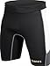 Mares Men's Trilastic Rash Guards Shorts - Durable Lightweight Quick-Drying UPF 50+ Sun Protection Water Sports Swimsuit Bottoms, Black/White, X-Large