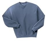 NEW District Threads - Pigment-Dyed Crewneck Sweatshirt Scotland Blue-2XL