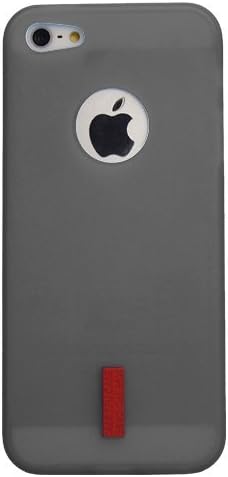Carryingmate Industries USA 35041 Red Dot TPU Case for iPhone 5 - 1 Pack - Retail Packaging - Gray
