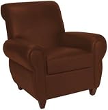 AC Furniture 77xx Upholstered Leather Chair with Rolled Arms