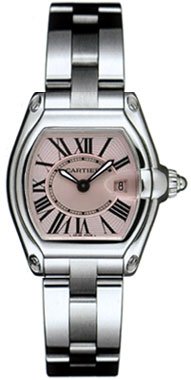 Cartier Women\'s Roadster Pink Dial Watch #W62017V3