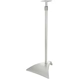 WOOD TECHNOLOGY THT-3S Adjustable Metal Satellite Speaker Stands in Silver