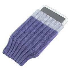 iSock Purple Beanie Cap / Sock for Apple iPod Nano, Photo, Video, Microsoft Zune or MP3 Players, Universal fit manufactured by Insten available from Eforcity