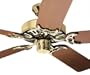 Silent Breeze Bright Brass Hunter Fan - 21284 (Lifetime Warranty, Factory Renewed)