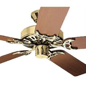 Silent Breeze Bright Brass Hunter Fan - 21284 (Lifetime Warranty, Factory Renewed)