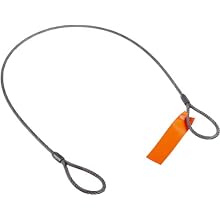 Mazzella Mechanical Splice Wire Rope Sling, Eye-and-Eye, 6 x 37 IWRC, Vertical Load Capacity
